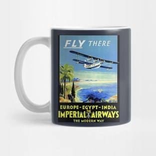 Imperial airways Vintage Travel and Tourism Advertising Print Mug